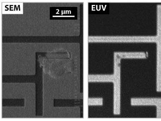 Another comparison of SEM and AIT images of an EUV photomask.