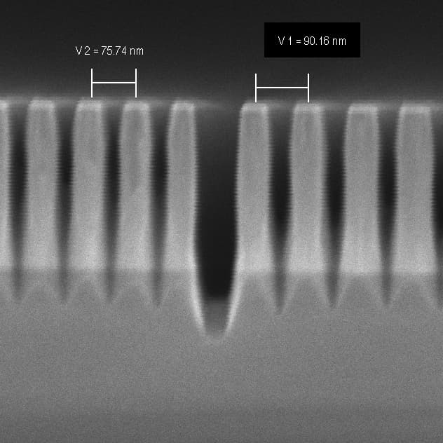 Cross section view of a EUV phase mask structure