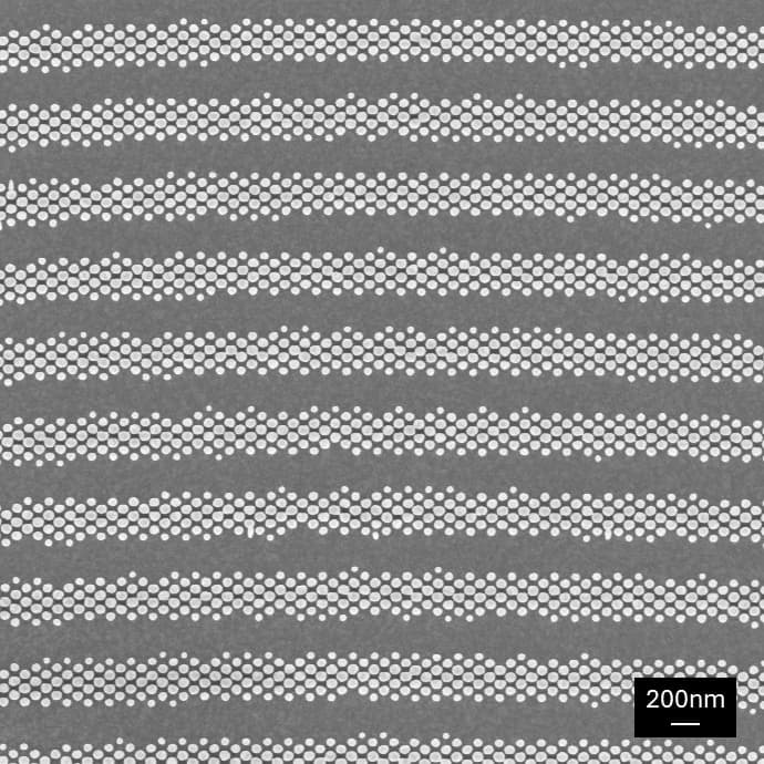 SEM of a randomized probe illumination zone plate for soft x-ray microscopy